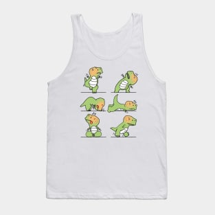 T-Rex tries Yoga Tank Top